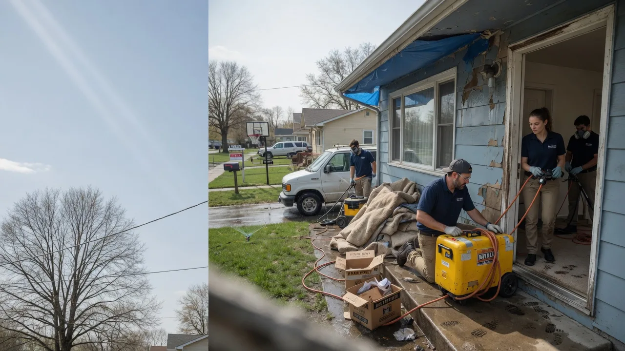 Basement Flood Cleanup in Batesland, SD near me